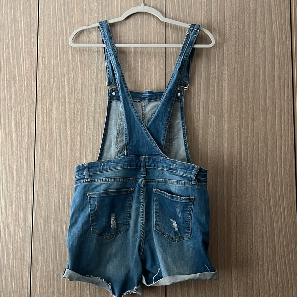 Jean Short Overalls - Picture 2 of 6